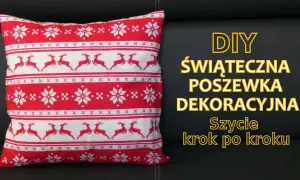 Poszewka na poduszkę z zakładką: Uszyj bez zamka w 20 minut!