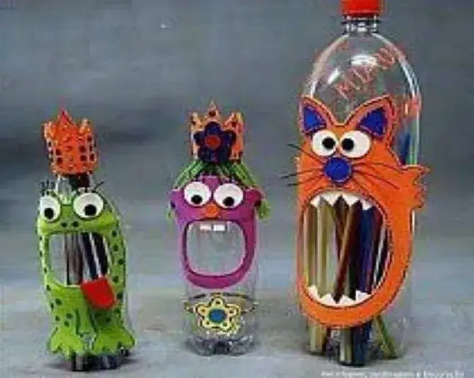 DIY zabawki z butelek PET dla dzieci, recykling butelek dla dzieci