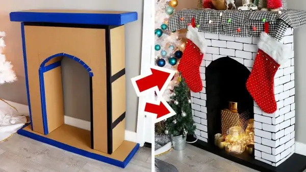 Kominek z kartonu: Stwórz tanią i efektowną dekorację DIY!
